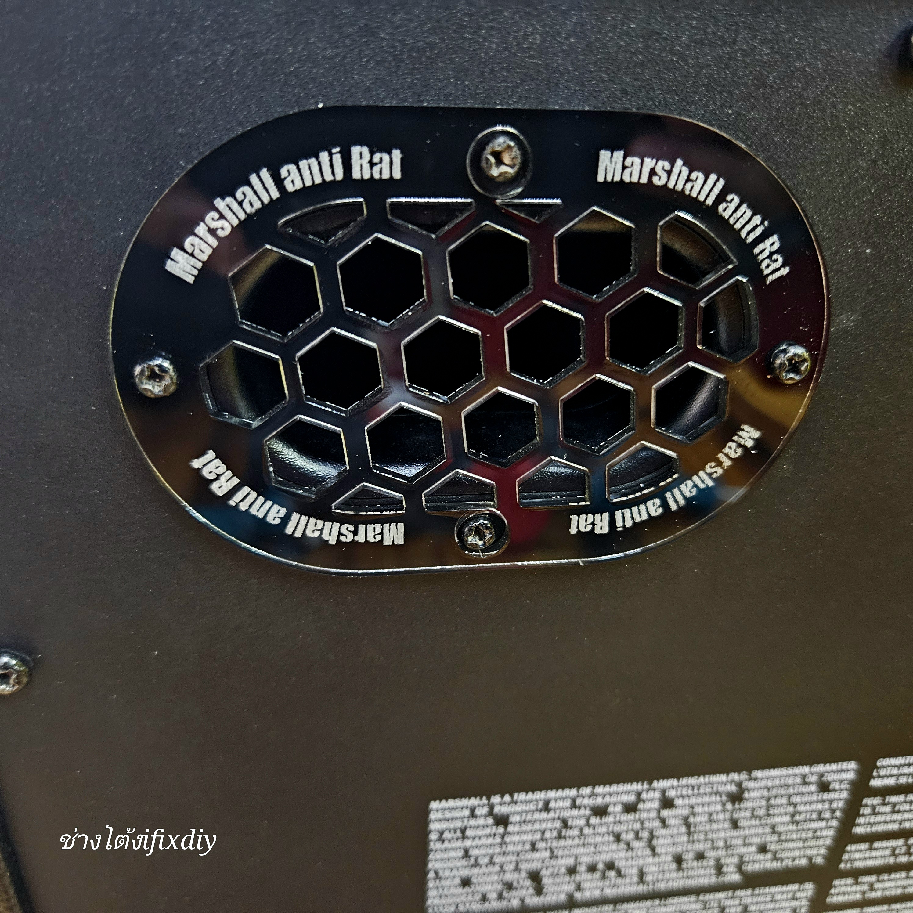 รูปเพิ่มเติม Anti rat ลำโพง Marshall stanmor 1 2 3